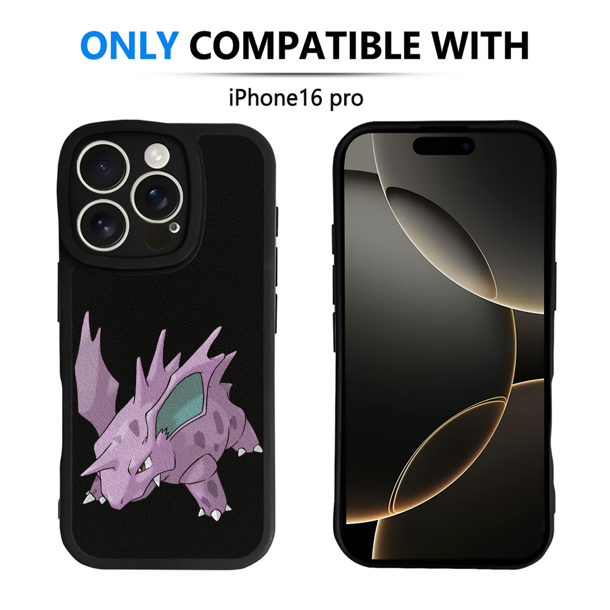 （画像用） ポケットモンスター Pokémon 【iPhone 16シリーズ対応】シリコンスマホケース（レザー調） 材質：シリコン
